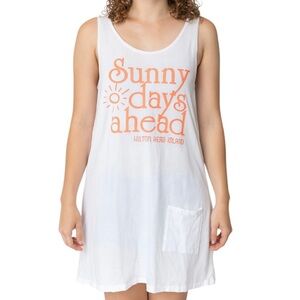 Blue 84 Sunny Days Ahead Hilton Head Island Graphic Swimsuit Coverup NWOT/Small